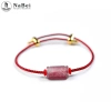 Vòng Tay Charm Thạch Anh Dâu NB198 Phong Thủy NaBei Mộc Hỏa Thổ Nam Nữ Giá 600k 2
