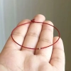 Vòng tay chỉ đỏ đậm nam nữ Đan sợi mảnh siêu đẹp size cổ tay giá ưu đãi 70.000₫