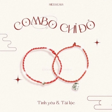 Vòng tay chỉ đỏ mix bi bạc LYA handmade dây lụa xoắn - May mắn cho người lớn và trẻ em, giảm còn 99.000₫
