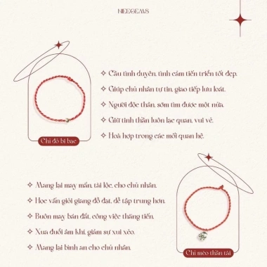 Vòng tay chỉ đỏ mix bi bạc LYA handmade dây lụa xoắn - May mắn cho người lớn và trẻ em, giảm còn 99.000₫ 2 Vòng tay chỉ đỏ mix bi bạc LYA handmade dây lụa xoắn - May mắn cho người lớn và trẻ em, giảm còn 99.000₫ 2