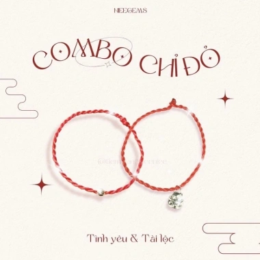 Vòng tay chỉ đỏ mix bi bạc LYA handmade dây lụa xoắn - May mắn cho người lớn và trẻ em, giảm còn 99.000₫