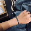 Vòng tay Chrome HEARTS Bạc 925 Hoa Chữ Thập Vintage Punk Rock - Phong cách Hip Hop, quà tặng 1.976, giá chỉ 495.000 VND 4