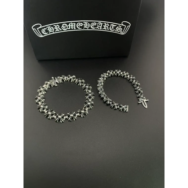 Vòng tay Chrome HEARTS Bạc 925 Hoa Chữ Thập Vintage Punk Rock - Phong cách Hip Hop, quà tặng 1.976, giá chỉ 495.000 VND 7
