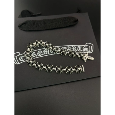 Vòng tay Chrome HEARTS Bạc 925 Hoa Chữ Thập Vintage Punk Rock - Phong cách Hip Hop, quà tặng 1.976, giá chỉ 495.000 VND 9