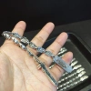 Vòng Tay Chrome HEARTS Bạc 925 Lưỡi Lớn Cán Đá Mỏng Punk Rock Phụ Kiện Hip Hop Quà Tặng Ngày Lễ Tình Nhân 2