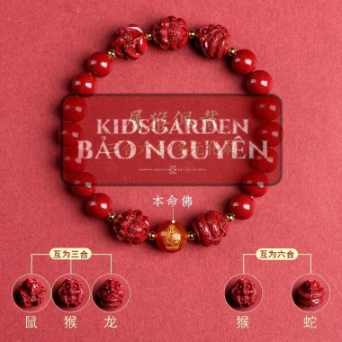 Vòng Tay Chu Sa Bổn Mệnh 12 Con Giáp - Tam Hợp Lục Hợp Phật - Giá ưu đãi 39.000đ