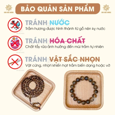 Vòng tay chuỗi 108 hạt Trầm Hương Sơn Mộc Hương + đá phong thủy, may mắn mọi mệnh - 399.500₫ 9 Vòng tay chuỗi 108 hạt Trầm Hương Sơn Mộc Hương + đá phong thủy, may mắn mọi mệnh - 399.500₫ 9
