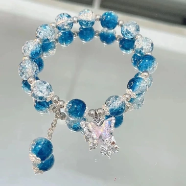 Vòng Tay Chuỗi Hạt Hoa Bướm Lắc Tay - Trang Sức Hữu Nghị Giá Ưu Đãi 12.750 VND