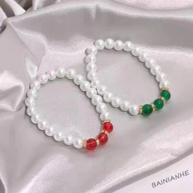 Vòng tay chuỗi hạt ngọc trai đính hoa cúc nhỏ, thời trang nữ, giảm giá 22% chỉ 25.025₫