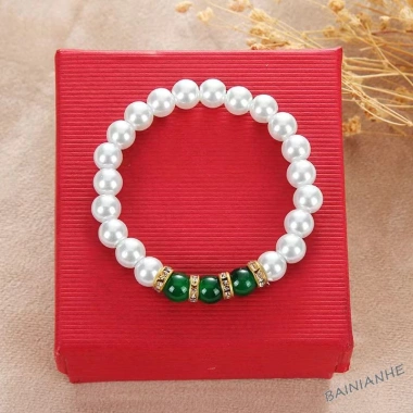 Vòng tay chuỗi hạt ngọc trai đính hoa cúc nhỏ, thời trang nữ, giảm giá 22% chỉ 25.025₫