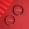 Vòng tay Cinnabar cho nữ - Ngọc khoáng tím vàng, phong thủy Tý, giảm 18% 3