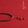 Vòng tay Cinnabar cho nữ - Ngọc khoáng tím vàng, phong thủy Tý, giảm 18% 4