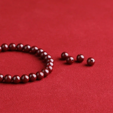 Vòng tay Cinnabar cho nữ - Ngọc khoáng tím vàng, phong thủy Tý, giảm 18% 10