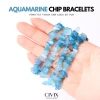 Vòng tay đá chip Aquamarine hỗ trợ bình yên, thanh lọc, giao tiếp rõ ràng - giá 119.000 VND