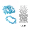 Vòng tay đá chip Aquamarine hỗ trợ bình yên, thanh lọc, giao tiếp rõ ràng - giá 119.000 VND 3