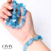 Vòng tay đá chip Aquamarine hỗ trợ bình yên, thanh lọc, giao tiếp rõ ràng - giá 119.000 VND 6
