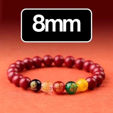 Vòng tay đá chu sa hồng may mắn tài lộc - giảm giá 35.500₫, phong thủy tăng thịnh vượng, quà tặng nữ