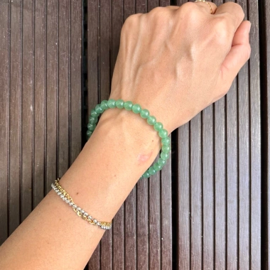 Vòng tay đá Green Aventurine 6-10mm thiên nhiên phong thủy năng lượng 199.000₫ 5