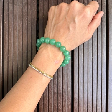 Vòng tay đá Green Aventurine 6-10mm thiên nhiên phong thủy năng lượng 199.000₫ 7