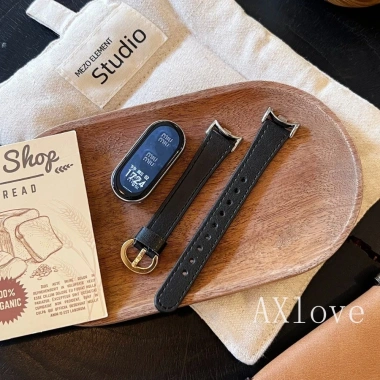Vòng tay da mỏng cho Xiao Mi Band 10-3, dây đeo tương thích Mi Band 8/9, giá 79.200₫