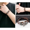 Vòng Tay Da Nam Nữ Regi Lắc Tay Merin Họa Tiết Lá Cổ Điển Retro - 65k 3