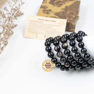 Vòng tay Đá Núi Lửa Ánh Vàng - Ánh Bạc, tặng hộp gỗ, may mắn bình an cho nam nữ mệnh Thuỷ Kim Mộc 3 Vòng tay Đá Núi Lửa Ánh Vàng - Ánh Bạc, tặng hộp gỗ, may mắn bình an cho nam nữ mệnh Thuỷ Kim Mộc 3