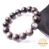 Vòng tay Đá Núi Lửa Ánh Vàng - Ánh Bạc, tặng hộp gỗ, may mắn bình an cho nam nữ mệnh Thuỷ Kim Mộc 7