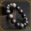Vòng Tay Đá Núi Lửa Obsidian Vân Xám Khói 5A - Tâm Phong Thủy, Giá 299.000 VND