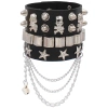 Vòng tay da PU Rock Punk Gothic - Dây đeo cổ tay Edgy cho buổi hòa nhạc & tiệc tùng, giảm còn 64.798₫ 2