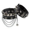 Vòng tay da PU Rock Punk Gothic - Dây đeo cổ tay Edgy cho buổi hòa nhạc & tiệc tùng, giảm còn 64.798₫ 3