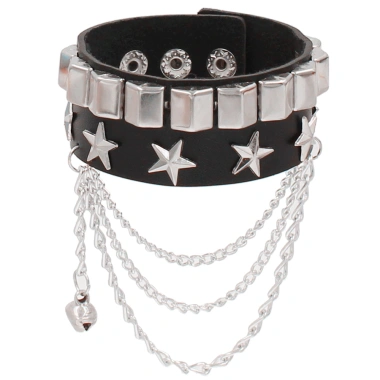 Vòng tay da PU Rock Punk Gothic - Dây đeo cổ tay Edgy cho buổi hòa nhạc & tiệc tùng, giảm còn 64.798₫ 4