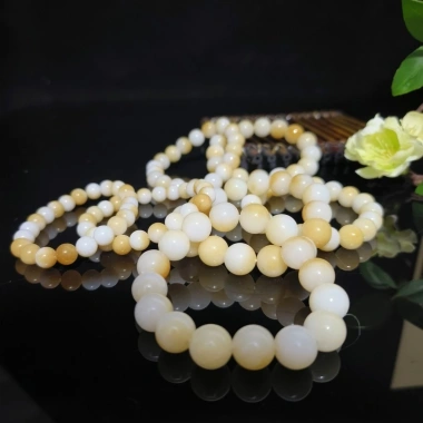 Vòng tay đá thạch anh giả Hetian màu trắng ngọc, hạt 6-12mm, thiết kế tinh tế, giá ưu đãi 287.484 VND Vòng tay đá thạch anh giả Hetian màu trắng ngọc, hạt 6-12mm, thiết kế tinh tế, giá ưu đãi 287.484 VND