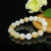 Vòng tay đá thạch anh giả Hetian màu trắng ngọc, hạt 6-12mm, thiết kế tinh tế, giá ưu đãi 287.484 VND 3
