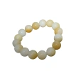 Vòng tay đá thạch anh giả Hetian màu trắng ngọc, hạt 6-12mm, thiết kế tinh tế, giá ưu đãi 287.484 VND 5