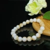 Vòng tay đá thạch anh giả Hetian màu trắng ngọc, hạt 6-12mm, thiết kế tinh tế, giá ưu đãi 287.484 VND 6