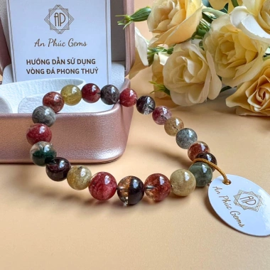Vòng Tay Đá Thạch Anh Ưu Linh - Công Dụng Tăng Cường Cho 5 Mệnh - Giảm Đến 800.000 VNĐ - An Phúc Gems