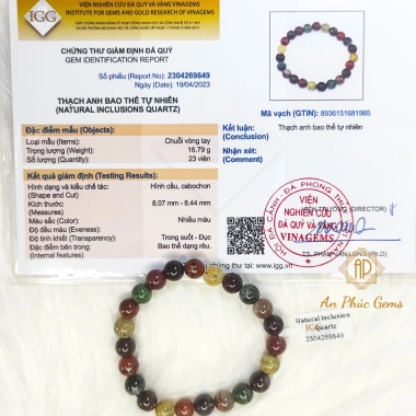 Vòng Tay Đá Thạch Anh Ưu Linh - Công Dụng Tăng Cường Cho 5 Mệnh - Giảm Đến 800.000 VNĐ - An Phúc Gems