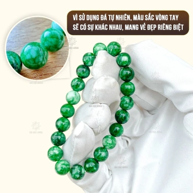 Vòng tay đá tự nhiên cao cấp phong thủy mệnh Kim Mộc Thủy Hỏa Thổ Mộc Hương nam nữ