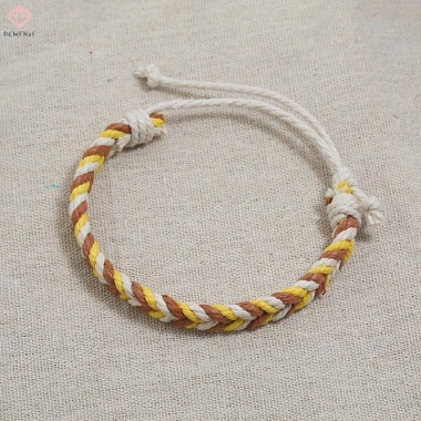 Vòng Tay Dây Bện Thủ Công Nhiều Màu Sắc Điều Chỉnh Độc Đáo Cho Cặp Đôi - Giá 34.430₫