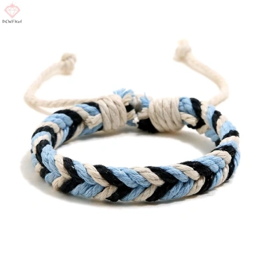 Vòng Tay Dây Bện Thủ Công Nhiều Màu Sắc Điều Chỉnh Độc Đáo Cho Cặp Đôi - Giá 34.430₫
