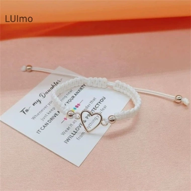 Vòng Tay Đôi Trái Tim Tình Yêu Tay Thủ Công Dây Điều Chỉnh - Quà Tặng SBS