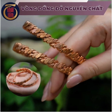 Vòng Tay Đồng Đỏ Nguyên Chất Căng Bằng Năng Lượng – Theo Dõi Sức Khỏe, Giá 320.000đ – Vòng Đồng Thầy Hà Trịnh