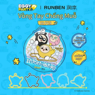 Vòng tay đuổi muỗi RUNBEN: Ngăn muỗi đốt, vật liệu an toàn, giảm 17% chỉ 113.300₫ 10