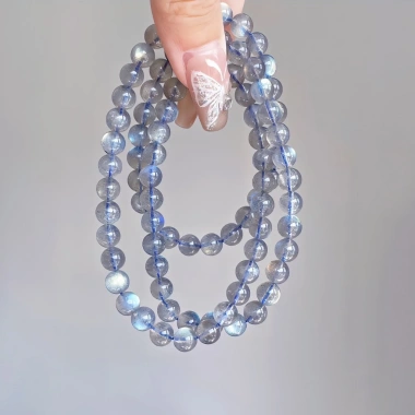 Vòng Tay Hắc Nguyệt Labradorite 7.5ly – Ánh Xà Cừ, Lắc Phong Thủy, Ngọc Trai Trường Thịnh, 408.807₫ 2