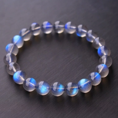 Vòng Tay Hắc Nguyệt Labradorite 7.5ly – Ánh Xà Cừ, Lắc Phong Thủy, Ngọc Trai Trường Thịnh, 408.807₫ 3