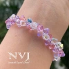 Vòng tay hồng tím pha lê Swarovski - Quà tặng NVJ 8/3, 20/10, sinh nhật, lễ Tết, giá 531k