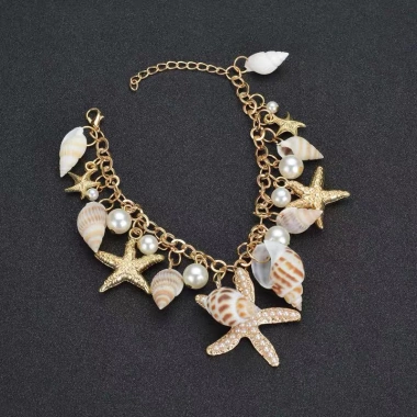 Vòng tay lắc tay sao biển ốc mix hạt, charm du lịch Bohemian phụ kiện chụp hình 9 Vòng tay lắc tay sao biển ốc mix hạt, charm du lịch Bohemian phụ kiện chụp hình 9