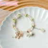 Vòng tay Lily of the Valley mới - Pha lê hồng, phụ kiện thời trang tươi mát cho bé gái 5