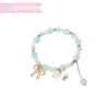 Vòng tay Lily of the Valley mới - Pha lê hồng, phụ kiện thời trang tươi mát cho bé gái 8