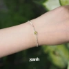 Vòng tay Linh Lan đá Moonstone, Thạch anh hồng, Aquamarine, Garnet - Phong thủy thiên nhiên Xanh Jewelry 3